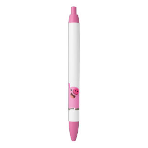 Cute Laughing Cartoon Pig Pen