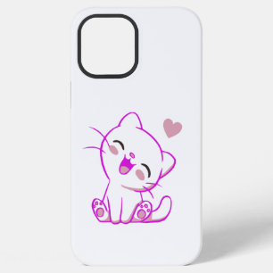 CUTE LAUGHING LITTLE Fuchsia  KITTEN iPhone 12 Pro Max Case