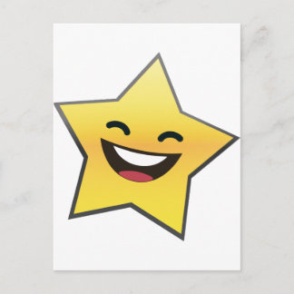 Cute Laughing Smiling Star Power Postcard