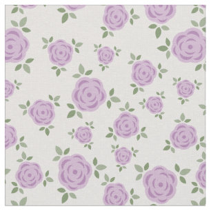 Cute Lavender Floral Pattern Fabric