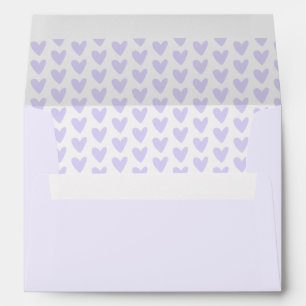 Cute Lavender Pattern Lined Envelopes