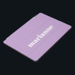 Cute Lavender Purple Solid Colour Personalized Nam iPad Pro Cover<br><div class="desc">Cute Lavender Purple Solid Colour Personalized Name iPad Pro Cover</div>