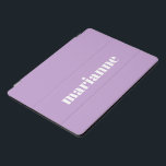 Cute Lavender Purple Solid Colour Personalized Nam iPad Pro Cover<br><div class="desc">Cute Lavender Purple Solid Colour Personalized Name iPad Pro Cover</div>