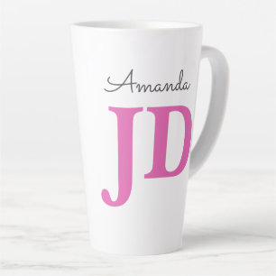 Cute Lawyer JD Graduation Personalized Name Latte Mug