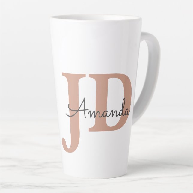 Cute Lawyer JD Graduation Personalized Name  Latte Mug (Right Angle)