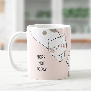 Cute Lazy Cat Cat Lover Name Pink Mug