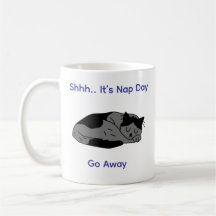 "Cute Lazy Cat Coffee Mug - Vibes du jour de la si