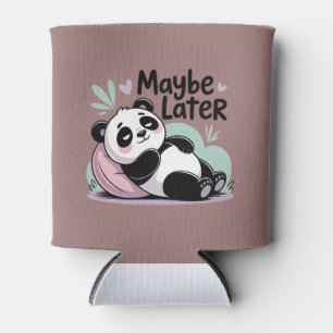 Cute Lazy Panda – “Maybe Later” Relaxing Panda Can Cooler