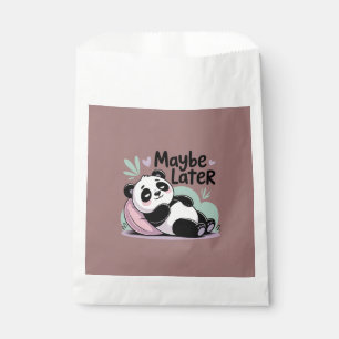 Cute Lazy Panda – “Maybe Later” Relaxing Panda Favour Bag