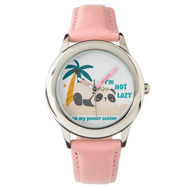 Cute lazy panda watch (Front)
