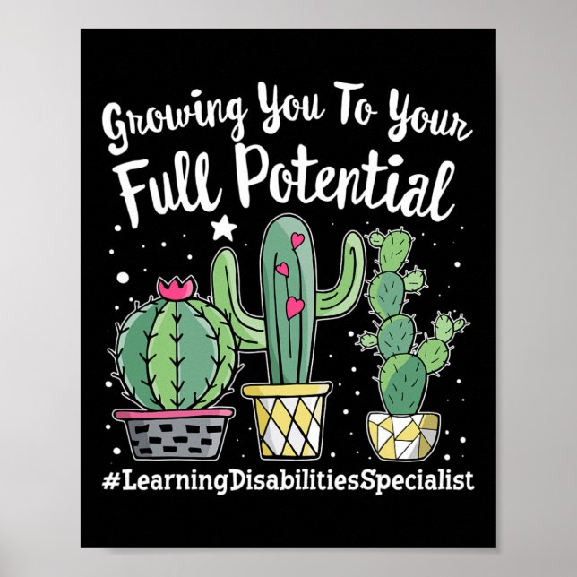 Cute Learning Disabilities Specialist Squad back t Poster (Front)