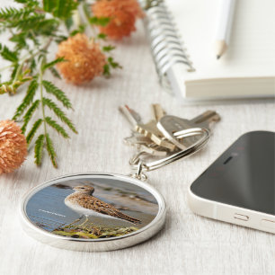 Cute Least Sandpiper on Mudflats Keychain