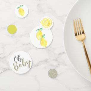 Cute Lemon babyshower decor confetti