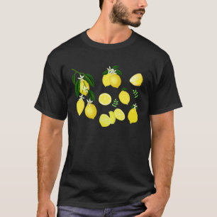 Cute Lemon Botanical Gardening summertime Lemon T-Shirt