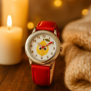 Cute Lemon Character with Googly Eyes Watch