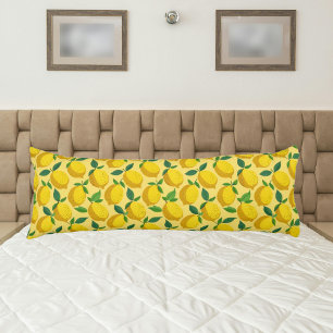 Cute lemon fruit summertime body pillow