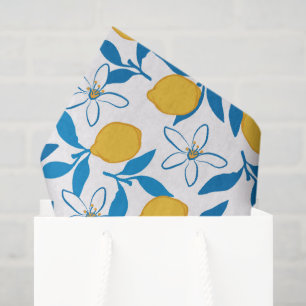 Cute Lemon Sketch Hand Drawn Tissue Paper