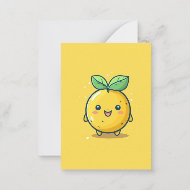 Cute lemon themed card (Front)