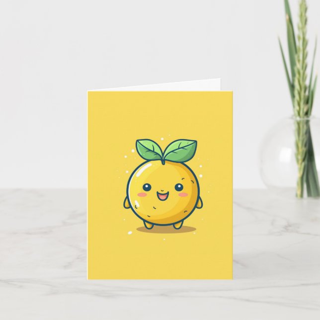 Cute lemon themed card (Front)