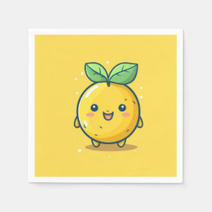 Cute lemon themed napkin