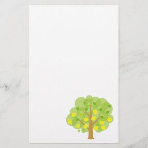 Cute Lemon Tree Stationery