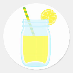 Cute Lemonade Classic Round Sticker