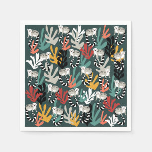 Cute Lemur Paper Napkins
