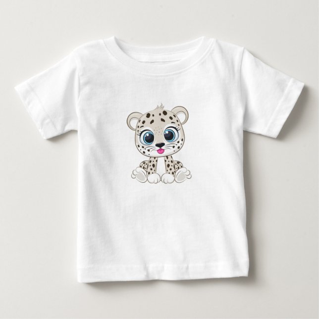 Cute Leopard Baby T-Shirt (Front)