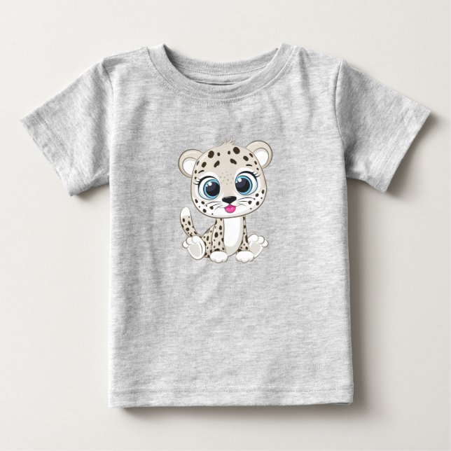 Cute Leopard Baby T-Shirt (Front)