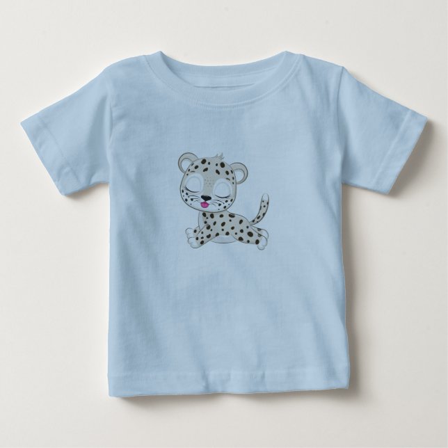 Cute Leopard Baby T-Shirt (Front)