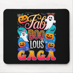 Cute Leopard Fab Boo Lous Gaga Soky Halloween Cost Mouse Pad