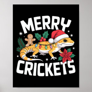 Cute Leopard Gecko Christmas Pun Poster