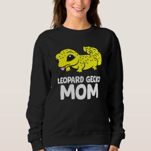 Cute Leopard Gecko Mom Reptile Gecko Animal Leopar Sweatshirt