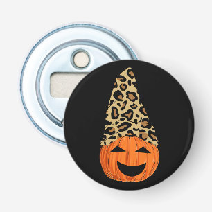 Cute Leopard Hat Pumpkin Bottle Opener