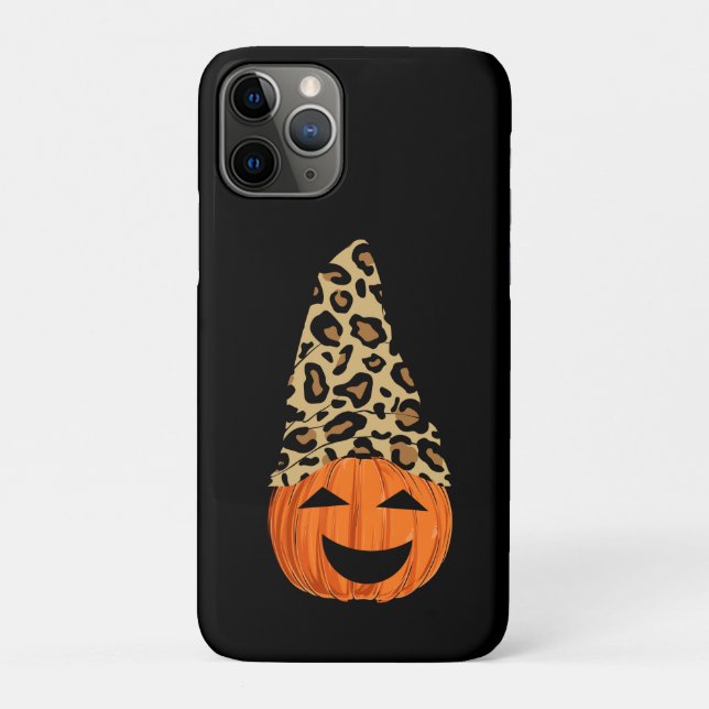 Cute Leopard Hat Pumpkin Case-Mate iPhone Case (Back)