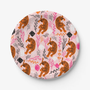 Cute Leopard Paper Plates