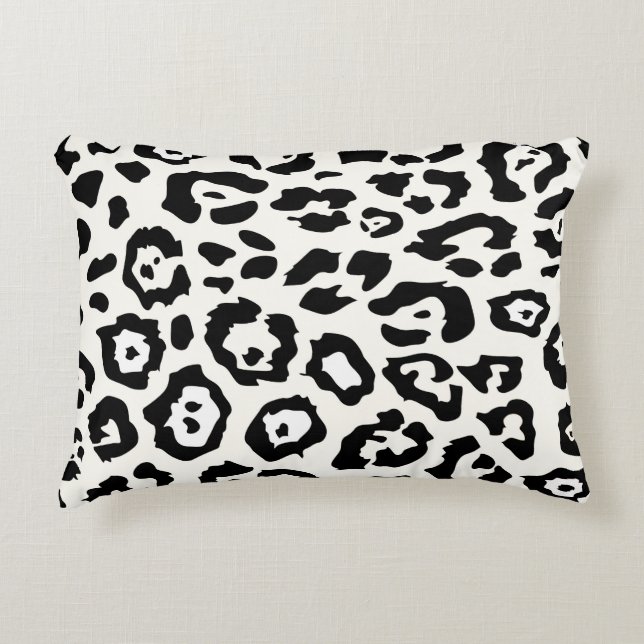 Cute Leopard Print Accent Pillow (Front)