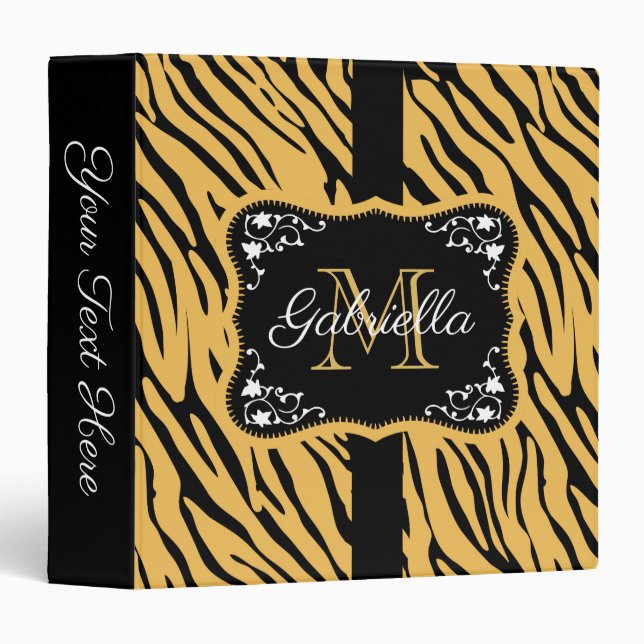 Cute Leopard Print Binder (Front/Spine)