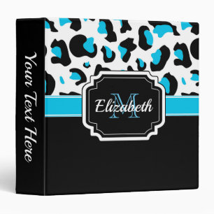 Cute Leopard Print Binder