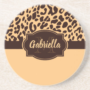 Cute Leopard Print Coaster