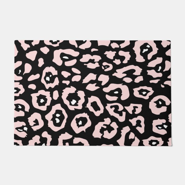 Cute Leopard Print Doormat (Front)