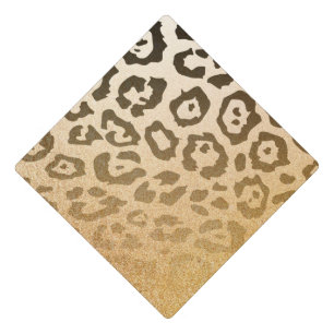 Cute Leopard Print Graduation Cap Topper