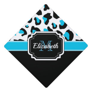 Cute Leopard Print Graduation Cap Topper