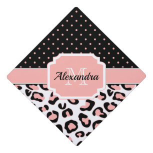 Cute Leopard Print Graduation Cap Topper