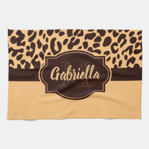 Cute Leopard Print Kitchen Towel