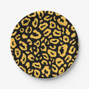 Cute Leopard Print Paper Plate