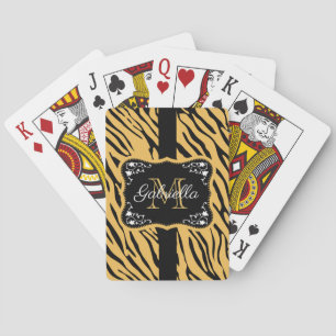 Cute Leopard Print Playing Cards