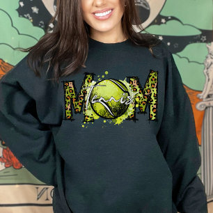 Cute Leopard Print Tennis Mom Sweatshirt