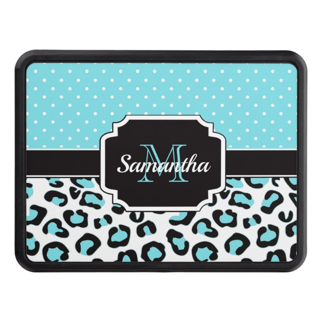 Cute Leopard Print Trailer Hitch Cover (Front)