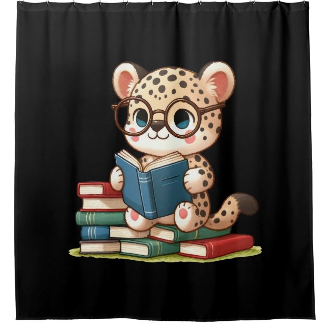 Cute Leopard Reading (Front)
